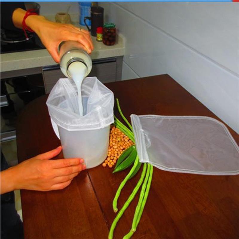 Durable Reusable Mesh Filter Bag For Fruit Juices Tea And Herbal Infusions