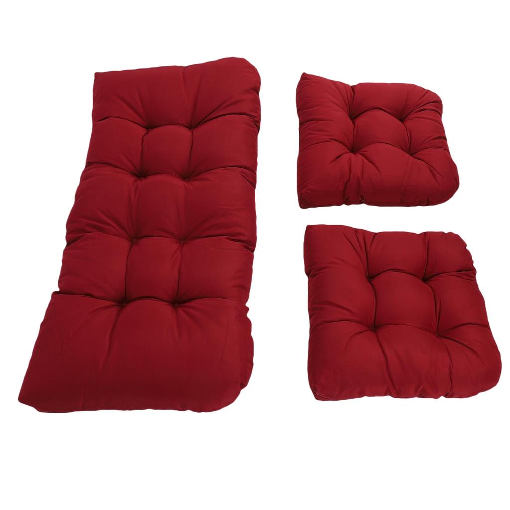 3pcs Indoor Tufted   Chair Cushions 1 Lovest and 2 U Shape Cushions for Patio Furniture Outdoor St Cushions Set