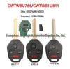 Subaru 4-Tasten Fernschlüssel für CWTWBU766/CWTWB1U811 (433/315MHz) kompatibel