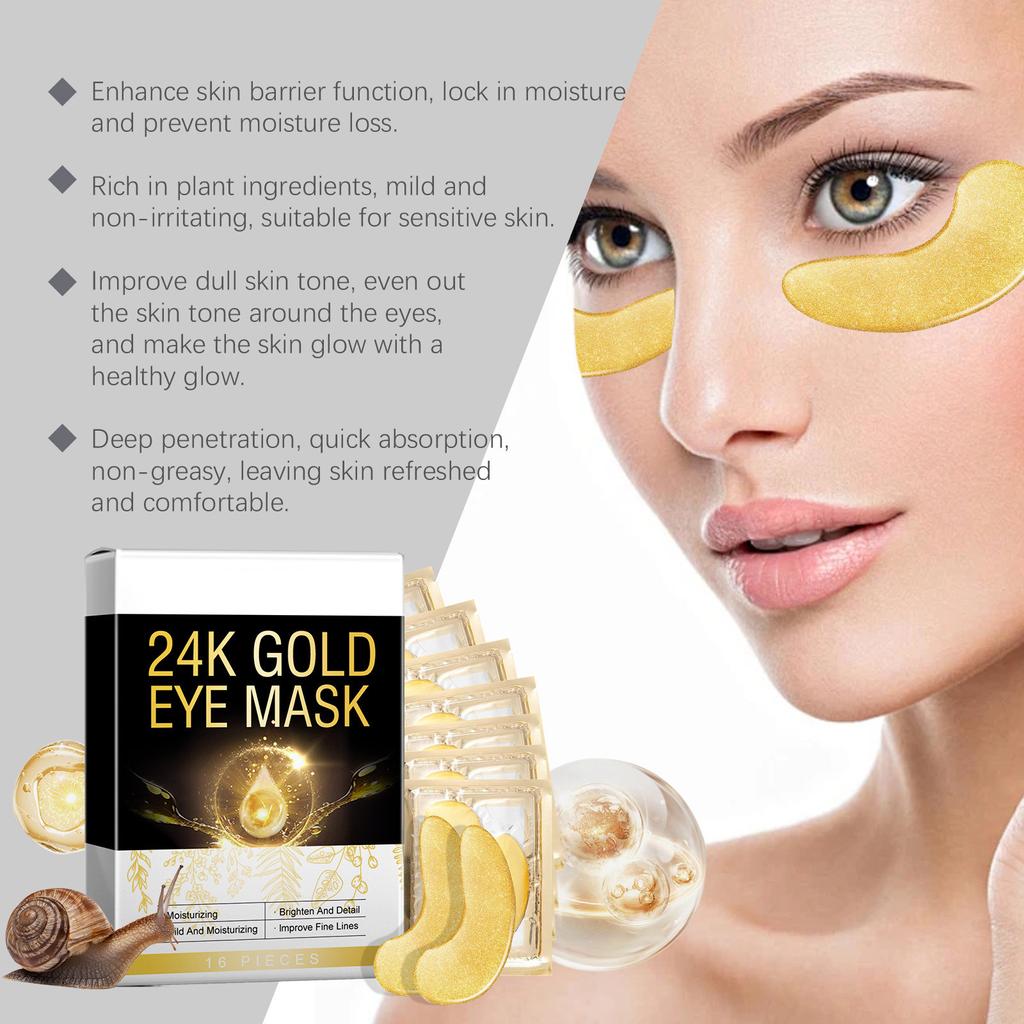 Gold Eye Mask Lifting Forehead Line Removal Eye Bag Firming Aging Frown Smoothing Wrinkle Forehead Patch 5ml