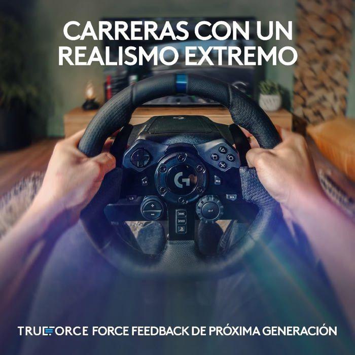 Volant de Course - G923 - TRUEFORCE - Pédales Incluses - Compatible PS5, PS4 et PC - Design Racing Noir
