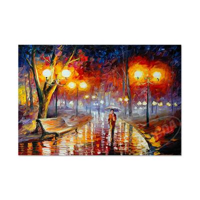 Serie Van Gogh, pintura al óleo moderna de alta definición, decoración de pared para sala de estar, pintura de ciudad nocturna, núcleo de pintura
