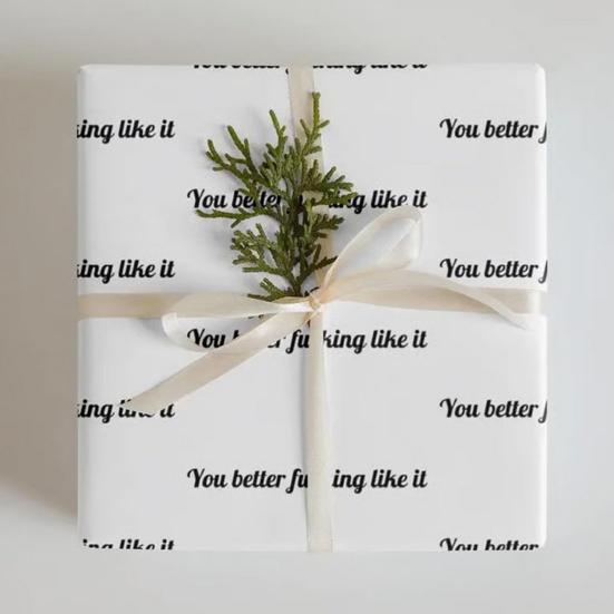 Beğensen İyi Olur Hediye Kağıdı Komik Kaba Yetişkinler İçin Alaycı Doğum Günü Noel Tatili Parti Ambalajı Erkekler Kadınlar İçin