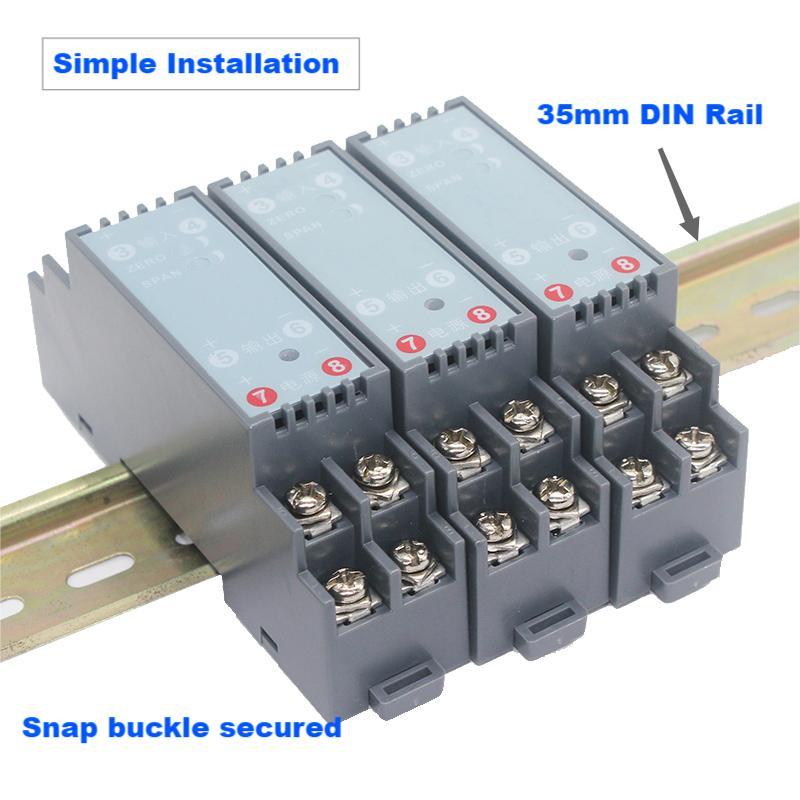 4-20mA to 0-10V Signal Isolator Converter -10A-10A to 4-20mA Signal Converter 0-10V 0-75mV to 4-20mA Galvanic Signal Isolator