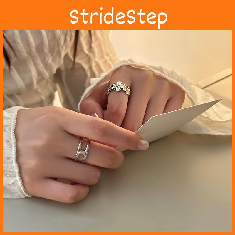 Trendy Copper Geometric Ring For Women With Adjustable Open Design For Elegant Fashion Style