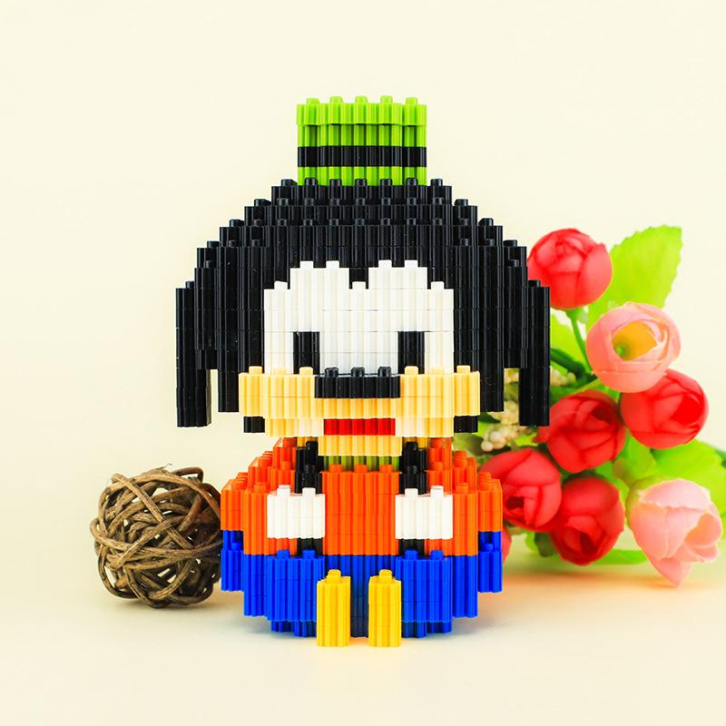 354pcs+ Connection Building Blocks Mickey Mouse Winnie Pooh Donald Daisy Piglet 3D Model Mini Brick Figures For Children Toys