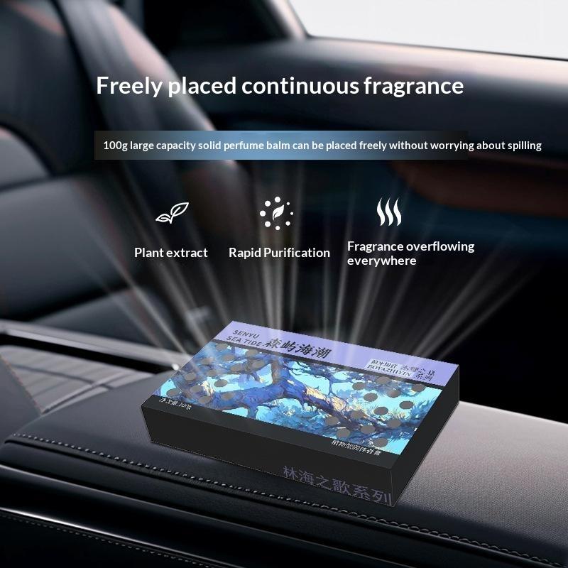 Hidden Car Solid Air Freshener Long Lasting Gardenia Cologne Scent Portable Fragrance for Auto Drawer Closet Bedroom