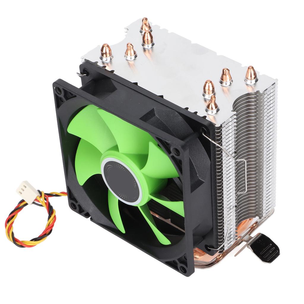 CPU-Lüfter 4 Heatpipes 90mm 3pin Geräuschlos Plug and Play Schnelle Wärmeableitung Computer CPU-KühlventilatorenEinzelner Lüfter