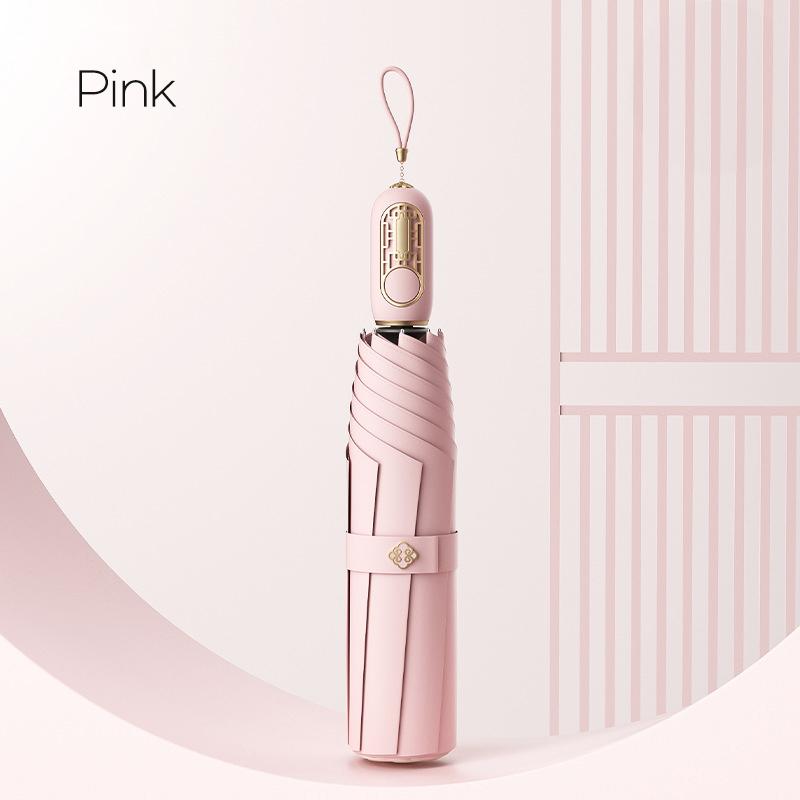 Fashion Chinese Folding Umbrella for Women 8K Fully Automatic Umbrella Windproof Strong 280T Golf Rain Umbrellas