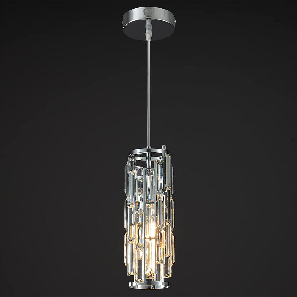 Modern Crystal Pendant Light Home Appliance Crystal Hanging Lamp for Dining Table Bar Bedside Crystal Suspension Fixture 220v