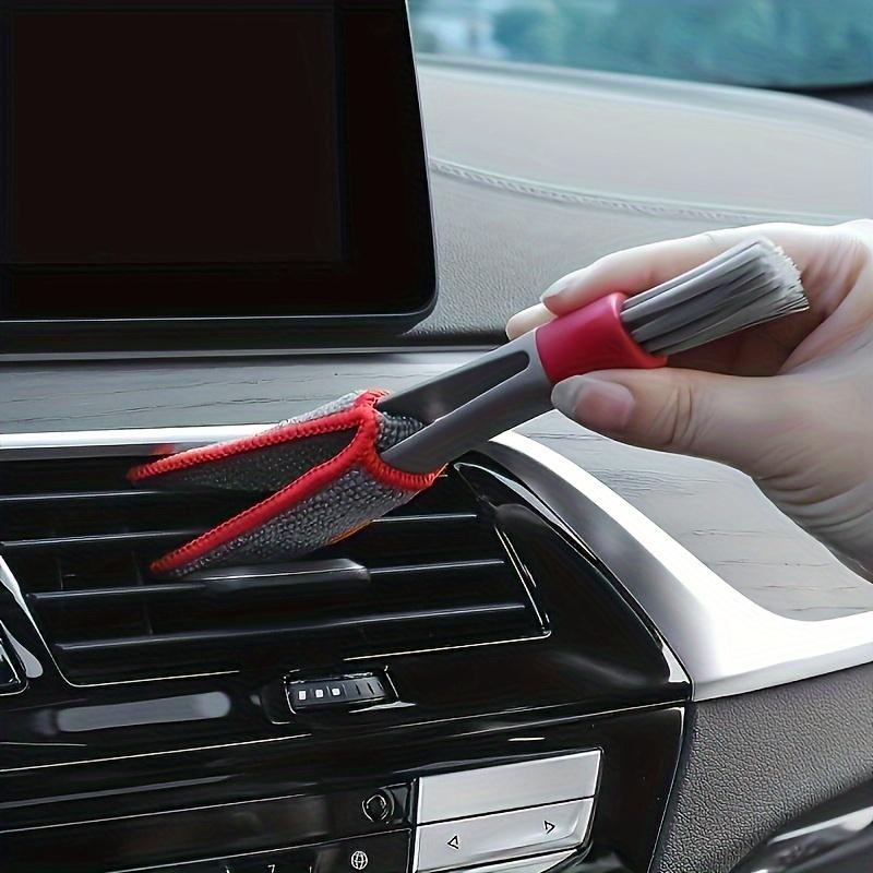 Car Air Conditioning Vent Cleaning Brush, Double Headed Small Brush, Dust Removal Soft Bristle Brush, Car Wash, Dust Cleaning To