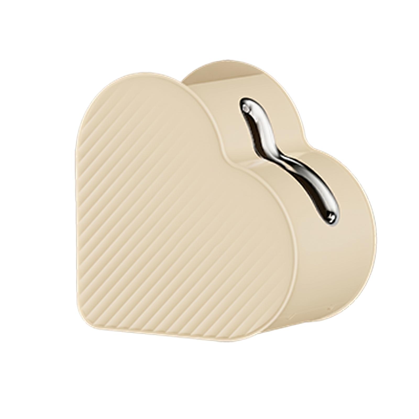 Heart Shaped Tissue Box High Grade Desktop Napkin Holder one size бежевый