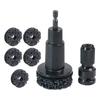 Wheel Hub Rust Removal Tool Set with Multiple Grinding Heads for Maintenance
