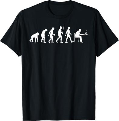 Evolution of Man Computer Programmer Funny Geek Lover IT T-Shirt Unisex Summer Streetwear Tops Customizable Graphic T Shirts