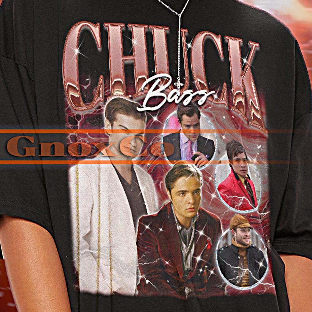 CHUCK BASS Shirt, Chuck Bass Vintage Tshirt, Chuck Bass Retro Tees, Chuck Bass Retro 90s Sweater, Chuck Bass Merch Gift, Ed Westwick #saf