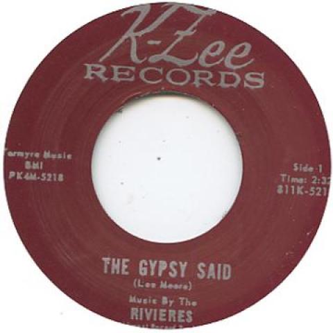 

7inch Record RIVIERES - Gypsy Said / Knock On Wood KZEE811 K-Lee Records UK Rock