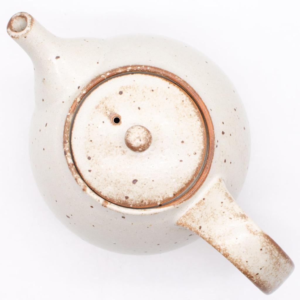 Mino Ware Sabi Shino Pot, Large Capacity, Approx. 590ml, Ivory, Made In Japan, 461-0001