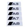 New Metal Car Trunk Emblem for S A3 A5 A6 A7 A8 Letter Stickers Rear Badge Body Side Decal Refitting Decoration Accessories