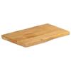 VidaXL Tabletop 50x40x2.5 Cm Live Edge Solid Mango Wood, Wood Tabletop, Side Table Top, 370703