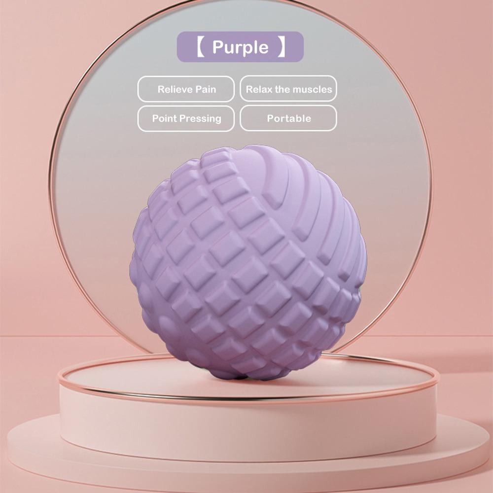 

Снять стресс Фасциальный мяч Расслабить плечи шею Массажный мяч для ног для стоп спины плеч фиолетовый