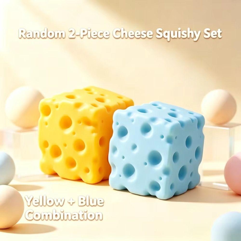 Moldable Cheese Block Squishy Toy Hand Relax Cheese Slow Rebound Toy Children's Gifts