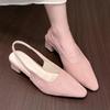 High Heels Women's Sandals Pointed Toe Elegant Heels Shoes Summer Slippers  New Pumps Party Flip Flops Dress Mujer Sandalias