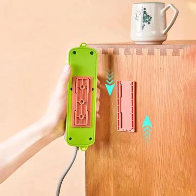 Wall-Mounted Socket Fixer Holder Socket Plug Fixer Cable Wire Organizer Racks