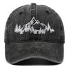 TEMU Mountain Forest Embroidered Flat Cap: Men's Outdoor Hiking & Fishing Hat, Women's Baseball Cap