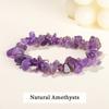 JD Natural Crystal Stone Seven Chakra Irregular Energy Bracelet Women Men Healing Amethyst Fluorite Chip Strand Bracelet Gift
