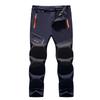 Men's Waterproof, Windproof, Fleece-Lined Ski Pants: Autumn/Winter, Loose Fit, Multi-Pocket, Workwear Style.