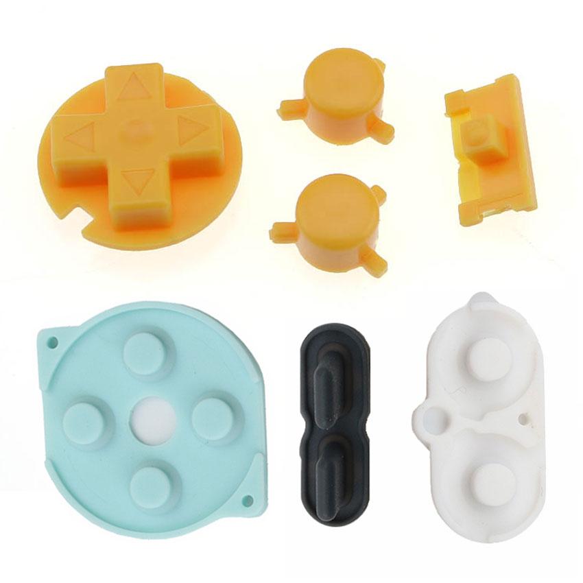 JCD For Nintend Gameboy Pocket Rubber Conductive Buttons A B D Pads Power On Off Buttons Keypads For GBP