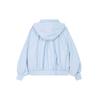 adidas Giacca Casual Monocolore con Cappuccio e Maniche Lunghe da Donna Giubbotti Blu IM8843