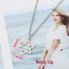 Six-Pointed Star Pendant Necklace: Elegant, Stylish, Hollow Design for a Chic Look
