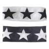 Fitness Sport Hairwrap Knitted Hairband Women Workout Yoga Elastic Wide Headband Star Pattern Hairband Nonslip Headwrap