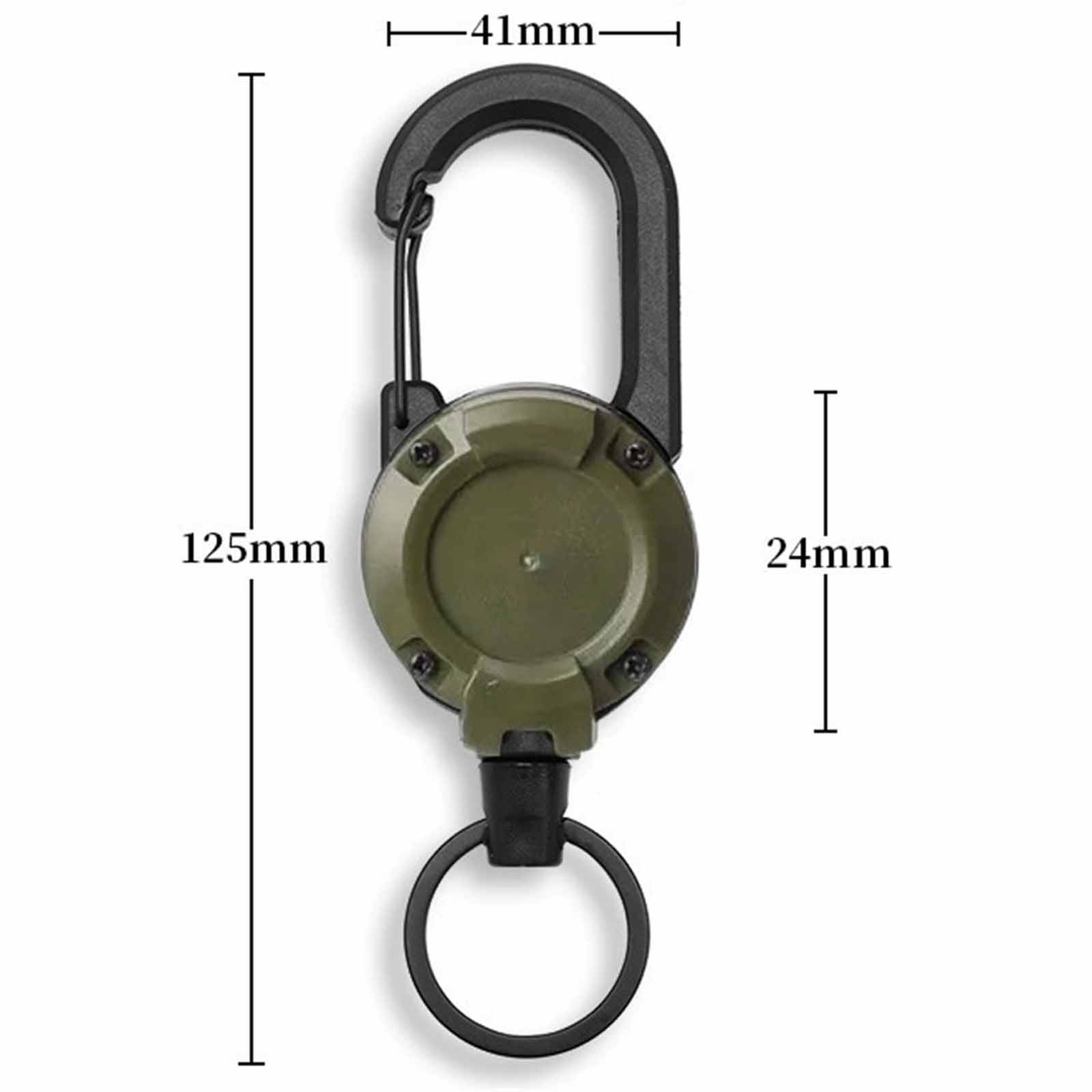 

Пряжка для подвешивания ключей на рюкзак – Телескопический стальной трос, Браслет от потери, Пряжка легкого вытягивания для рыбалки и пеших походов на открытом воздухе One Size