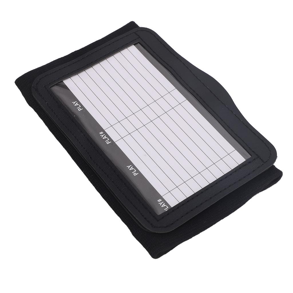 Fascia da Polso per Calcio Playbook da Polso Allenatori Calcio Play Fascia da Polso per Calcio Baseball Nero