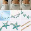 Gold Color Starfish Waist Chain Minimalist Beads Belly Chain  Beach Jewelry