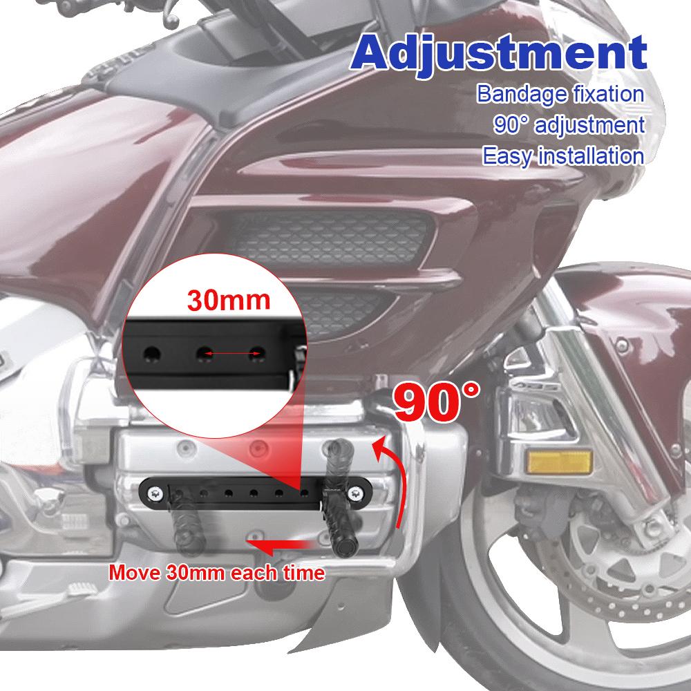 Motorcycle Rider Adjustable Foot Pegs Fit For GL1800 Gold Wing 2004-2013 2014 2015 2016 2017 Footrest Kit Highway Peg Mounts