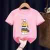Kletternde Katze Muster Trendiges Design Druck T-Shirts Kurzarm Kinder Kinder T-Shirt Jungen Mädchen Sommer Frühling Lässiges Oberteil Tee