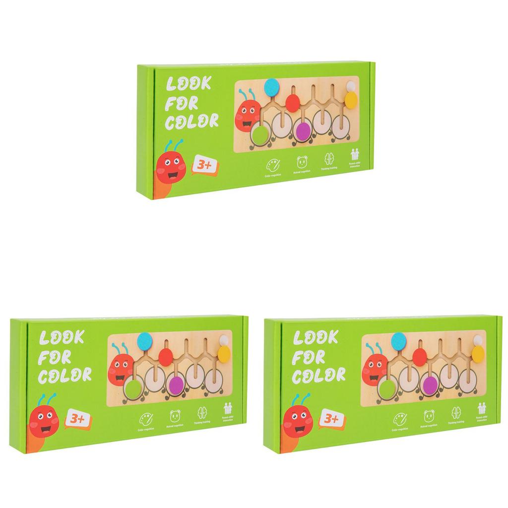 Wooden Color Sorting Puzzle Game For Kids Brain Development Educational Toy
