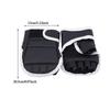 1 Pair of Black Half Finger Boxing Gloves PU Leather Karate Muay Thai Training and Exercise Gloves Children's Boxing Gloves