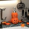 Refillable Liquid Hand Soap Container Pump Style Pumpkin Press Bath Bottle  Halloween
