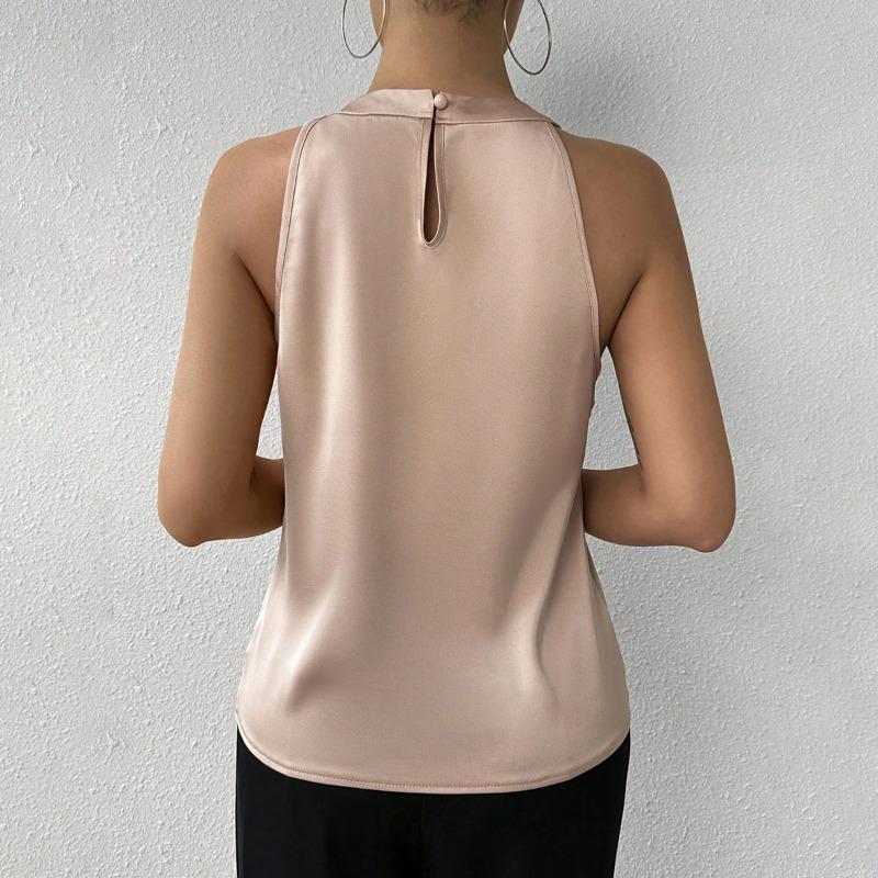 Chemise en Satin Haute Couture pour Femmes Blouse d'Été