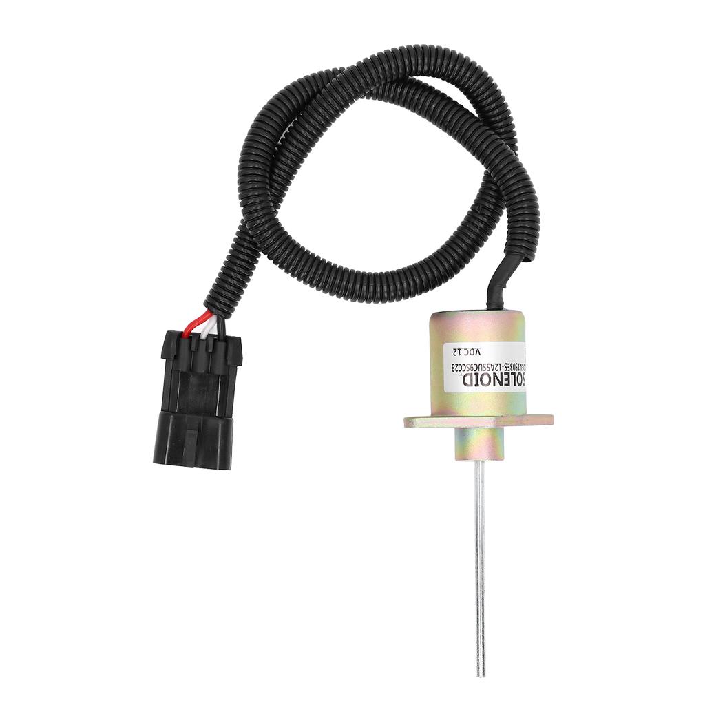 12V Kraftstoffabschaltmagnet 1503ES‑12A5SUC9SCC28 3 Anschlüsse Ersatz für Kubota V2203‑DI