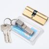 65-120MM Mechanical Door Lock Cylinder, Copper-Iron Handle, Indoor Anti-theft 2+6 Lock Cylinder.