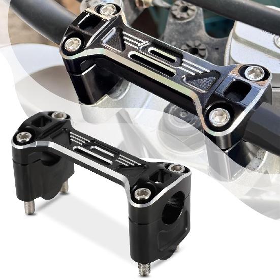 Handlebar Risers for Hawk 250,CNC Motorcycle Riser Handle Bar Clamp Mounts for 22.2mm Handlebar Hawk250/Hawk 250cc(Not Fit Hawk 250 DLX) - Black