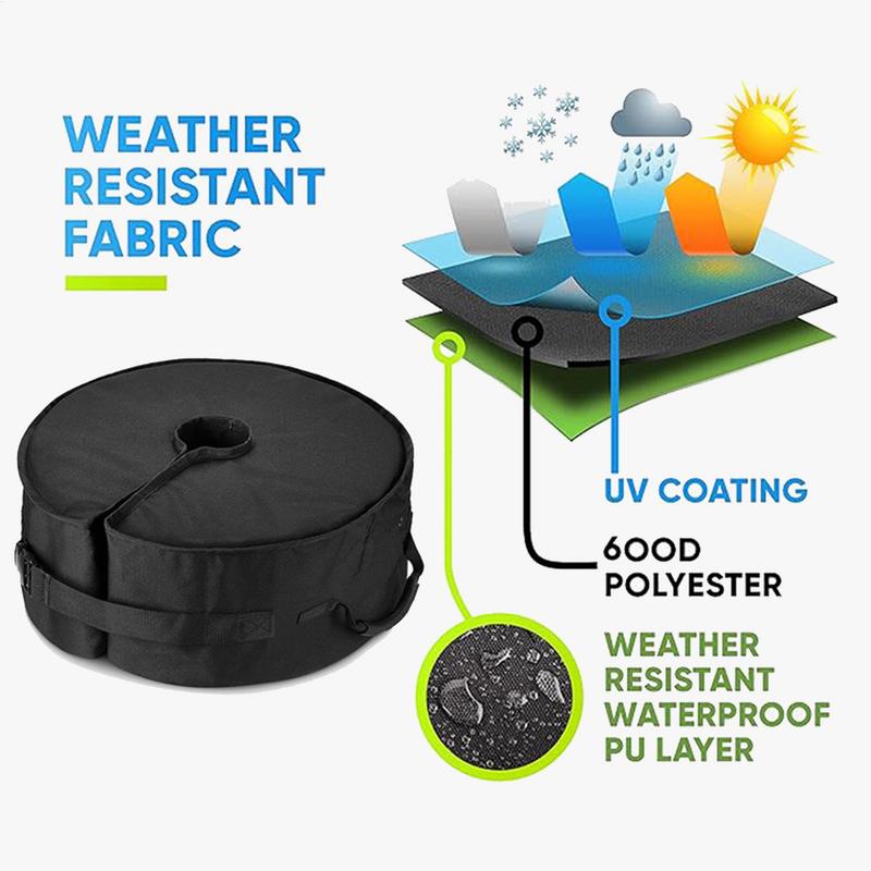 Umbrella Weights For Outside 90Lbs Fillable Umbrella Stand Weighted Sandbags Heavy-Duty Sand Bags Fillable Replacement Parts For
