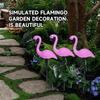 Group Solar Flamingo Light Purple Flamingo Garden Decoration Lamp LED Outdoor Waterproof Ground Lawn Light Patio Walkway Lamp
