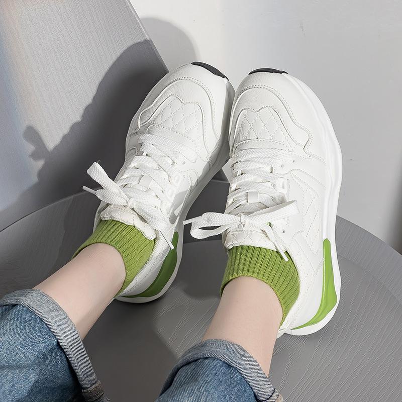 

Dad Shoes Girl 2025 Spring New Korean Edition Student Casual Fashion Versatile Breathable Lightweight Sports Running Shoes Tide 35