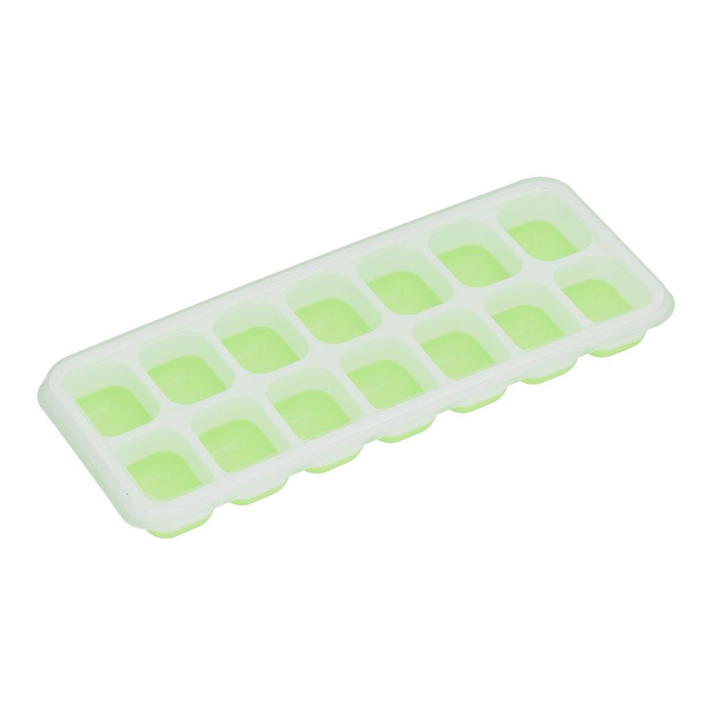 Tray Food Grade Plastic Silicone Ice Mold with Removable Lid for Cocktail